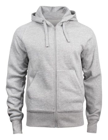 Felpa Harper Grigio Melange Felpa con Cerniera Cappuccio