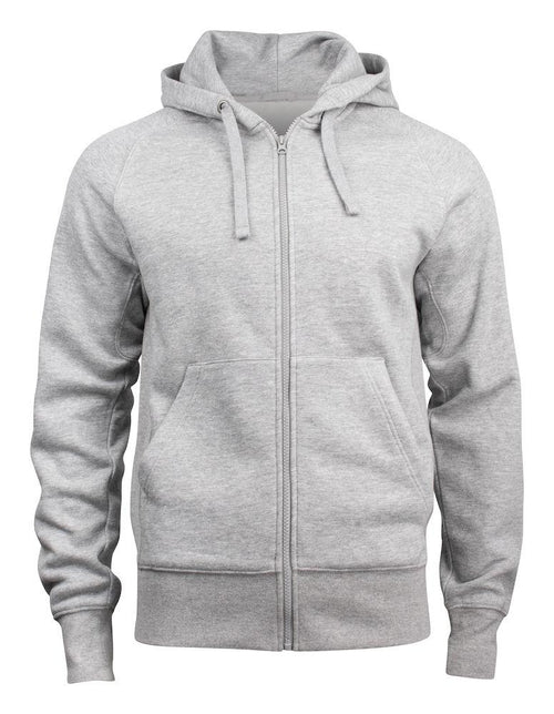 Felpa Harper Grigio Melange Felpa con Cerniera Cappuccio