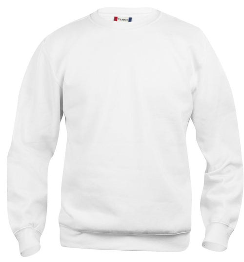 Felpa Girocollo Basic Bianco Bambino
