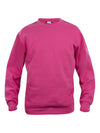 Felpa Clique Basic Lampone Girocollo