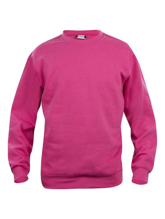 Felpa Clique Basic Lampone Girocollo
