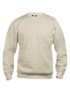 Felpa Clique Basic Beige Girocollo Taglie Forti