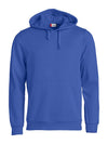 Felpa Clique Basic Cobalto con Cappuccio Tascone a Marsupio