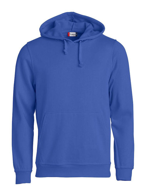 Felpa Clique Basic Cobalto con Cappuccio Tascone a Marsupio