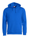 Felpa Clique Basic Royal Azzurro con Cappuccio Tascone a Marsupio Taglie Forti