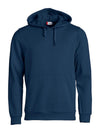 Felpa Clique Basic Blu con Cappuccio Tascone a Marsupio Taglie Forti