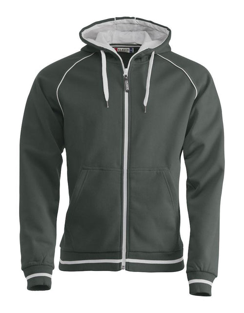 Felpa Gerry Grigio Giacca in Felpa Pesante con Cerniera Cappuccio Tasche con Zip