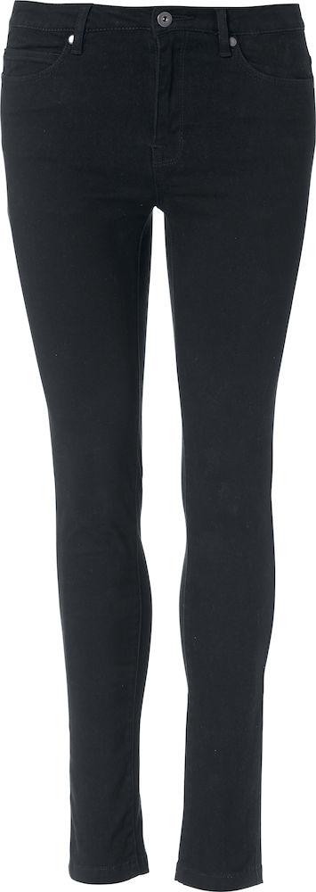 Pantalone Donna Nero 5 Tasche Pantalone Chino Elasticizzato Taglie Forti