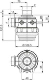 Filtro di aspirazione G 1 1/4 diametro 106,5