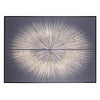Quadro moderno Quadro moderno Stampa su tela Oro su nero 102 X 142 cm minimalista bold