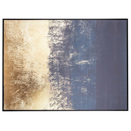 Quadro moderno, stampa su tela Oro su nero 102 X 142 cm minimalista bold