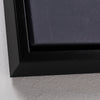 Quadro moderno Quadro moderno Stampa su tela Oro su nero 102 X 142 cm minimalista bold