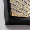 Quadro moderno Stampa su tela Oro su nero 83 X 122 cm minimalista bold