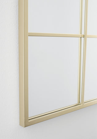 Specchio con cornice in metallo "Window" h 125x2,5x50 cm