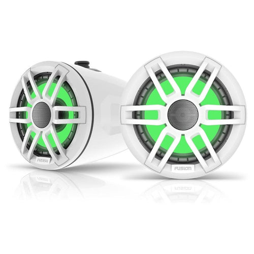 Coppia Casse Tower 6,5 Led Rgb bianca