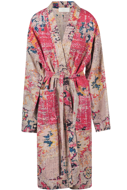 LA FEMME BLANCHE La Femme Blanche - Kimono - 470163 - Grigio/Rosa da donna
