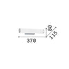 Applique Moderna Camerino Metallo Bianco 2 Luci E14