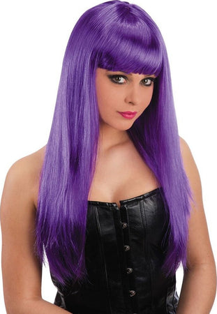 02766-1-Parrucca-Liscia-Lunga-Viola Parrucca Vanity Viola in Busta Bellezza/Cura dei capelli/Accessori styling capelli/Extension parrucche e accessori/Parrucche Kondorama - Martinsicuro, Commerciovirtuoso.it