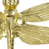 Pendaglio a forma di farfalla oro decorazione per albero di natale h 10 cm