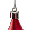 Palline per albero di Natale Babbo in plastica color Rosso Chiaro da 8,5 cm