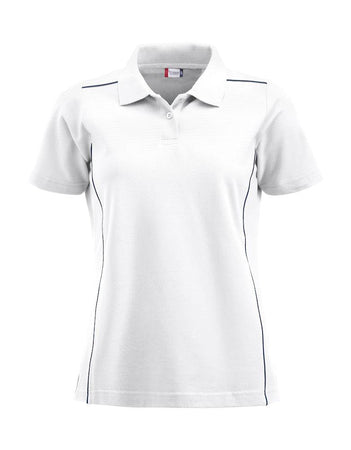 Polo Alpena Bianco Polo Donna con Profili