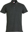 Basic Polo Antracite Melange Polo Manica Corta