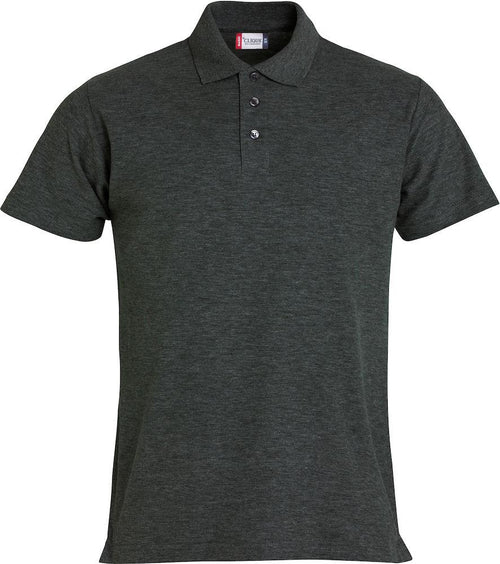 Basic Polo Antracite Melange Polo Manica Corta