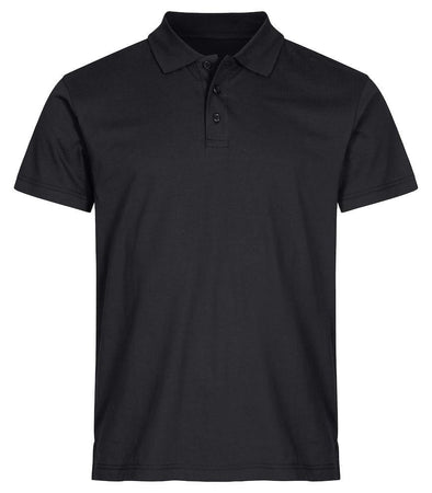 Basic Polo Nero Polo Manica Corta