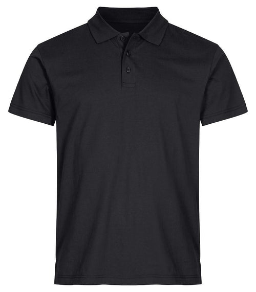 Basic Polo Nero Polo Manica Corta