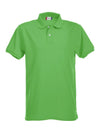Polo Clique Premium Verde Acido Elasticizzata 215 Grammi