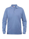 Polo Clique Classic Lincoln Manica Lunga Azzurro 200 Grammi