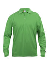 Polo Clique Classic Lincoln Manica Lunga Verde Acido 200 Grammi