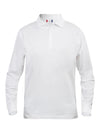 Polo Clique Classic Lincoln Manica Lunga Bianco 200 Grammi Taglie Forti