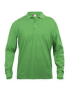 Polo Clique Classic Lincoln Manica Lunga Verde Acido 200 Grammi Taglie Forti