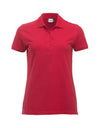 Polo Clique Classic Marion Donna Rosso Polo Cotone 200 Grammi