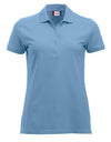 Polo Clique Classic Marion Donna Azzurro Polo Cotone 200 Grammi