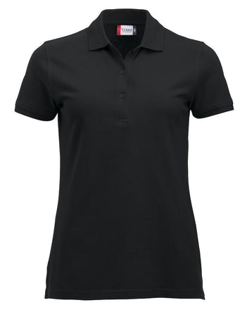 Polo Clique Classic Marion Donna Nero Polo Cotone 200 Grammi