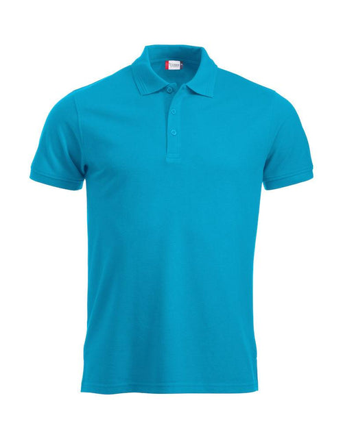Polo Manhattan Turchese Azzurro Polo Uomo Misto Cotone