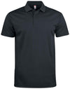 Polo Basic Active Nero Polo Unisex Tessuto Tecnico Tennis Paddle