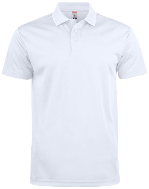 Polo Basic Active Bianco Polo Unisex Tessuto Tecnico Tennis Paddle Taglie Forti