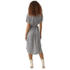 Vero Moda vestito t-shirt a righe bianco blu Bumpy 10279684