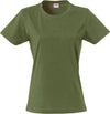 T-Shirt Donna Clique Basic verde Militare 145 gr