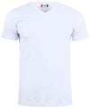 T-Shirt V Basic Bianco T-shirt Manica Corta Collo a V