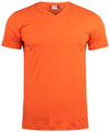 T-Shirt V Basic Arancio T-Shirt Manica Corta Collo a V