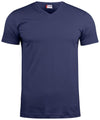 T-Shirt V Basic Blu T-Shirt Manica Corta Collo a V