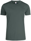 Basic Active-T Grigio Scuro T-Shirt Tessuto Tecnico Sportivo Asciugatura Rapida Taglie Forti