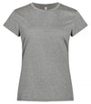 Basic Active-T Grigio Melange T-Shirt Donna Tessuto Tecnico Sportivo Asciugatura Rapida