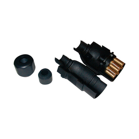 Spina 7 poli con chiusura a scatto e ghiera