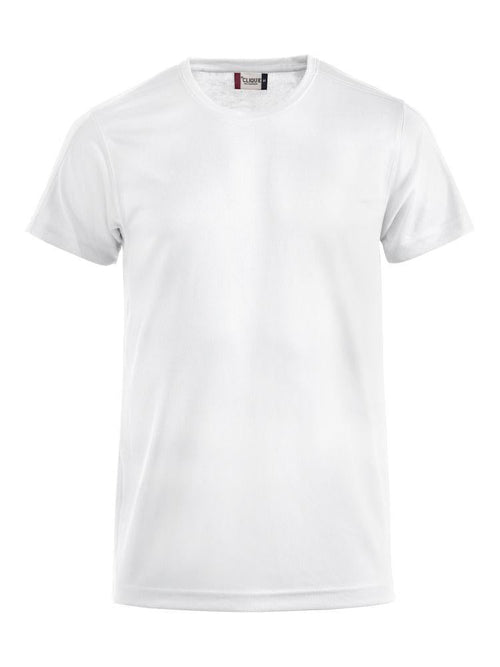 T-Shirt Tecnica Ice Bianco Maglietta Sportiva Asciugatura Rapida Taglie Forti