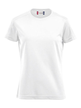 T-Shirt Tecnica Ice Bianco Maglietta Donna Sportiva Asciugatura Rapida